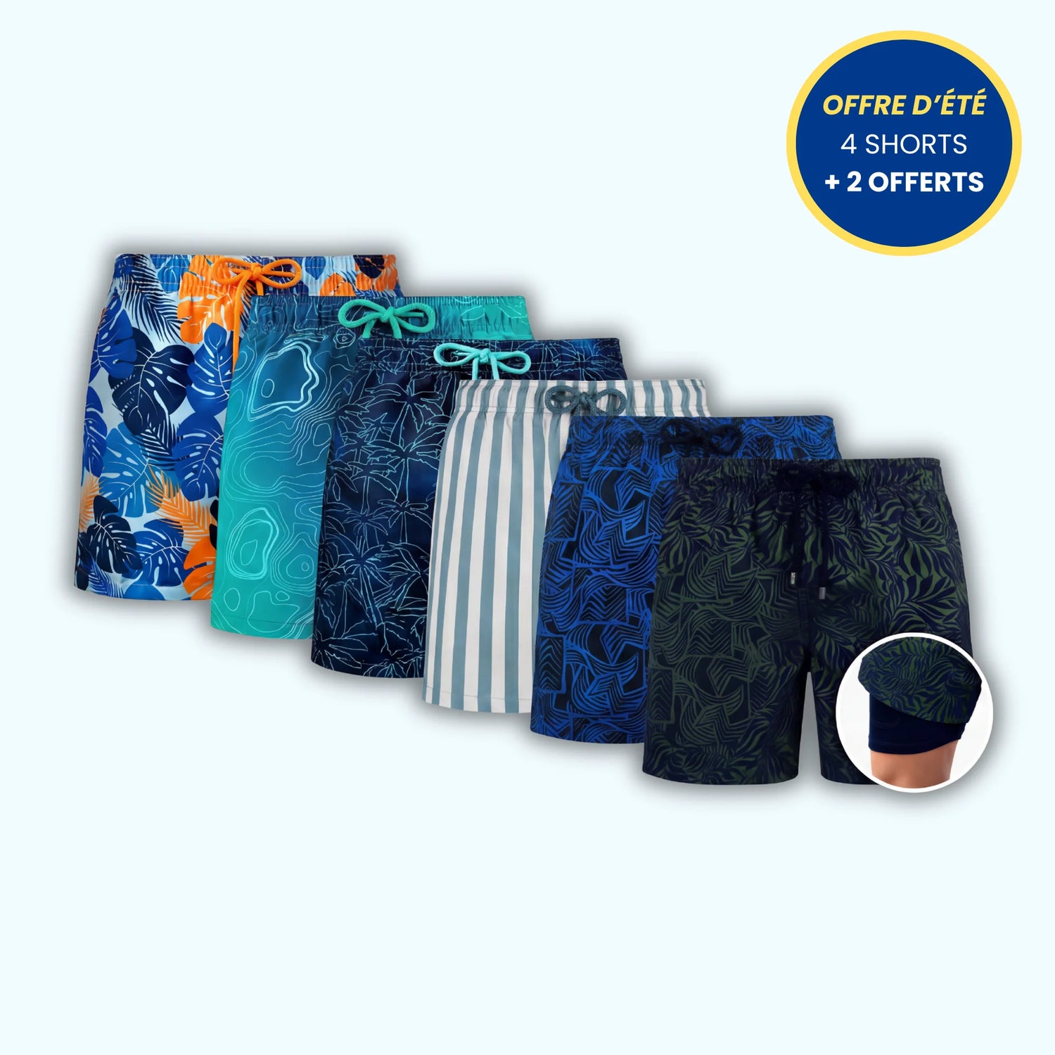 SUPER PACK VACANCES : 4 SHORTS + 2 OFFERTS